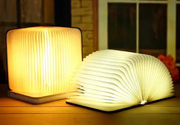 Folding Wooden Book Lamp